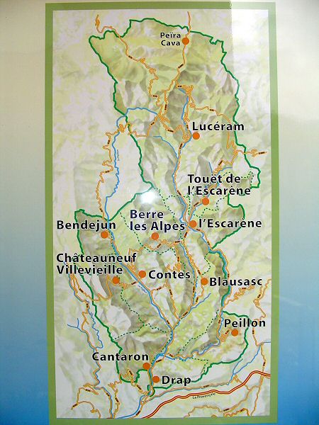 La carte céramique du Pays des Paillons - The ceramic map of the Land of the Paillons