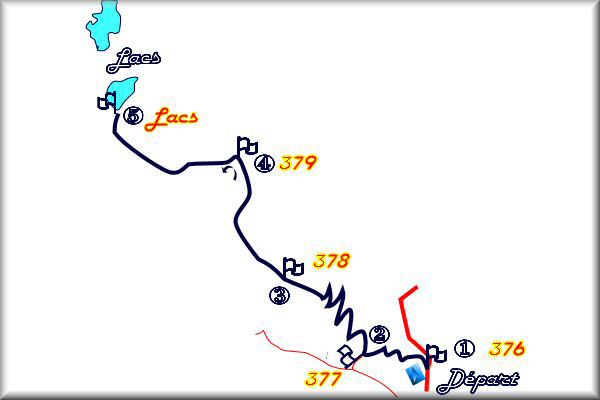 Plan de la Randonée - Map of the Hike Tour