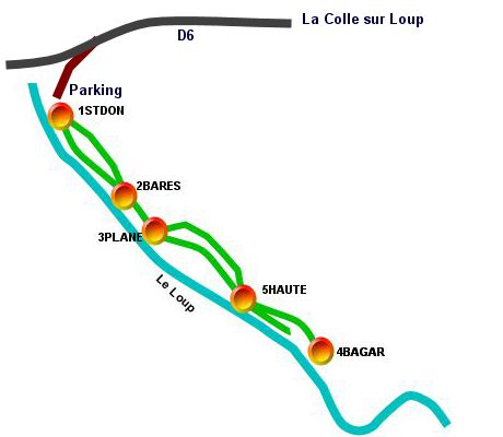 Plan de la Randonée - Map of the Hike Tour