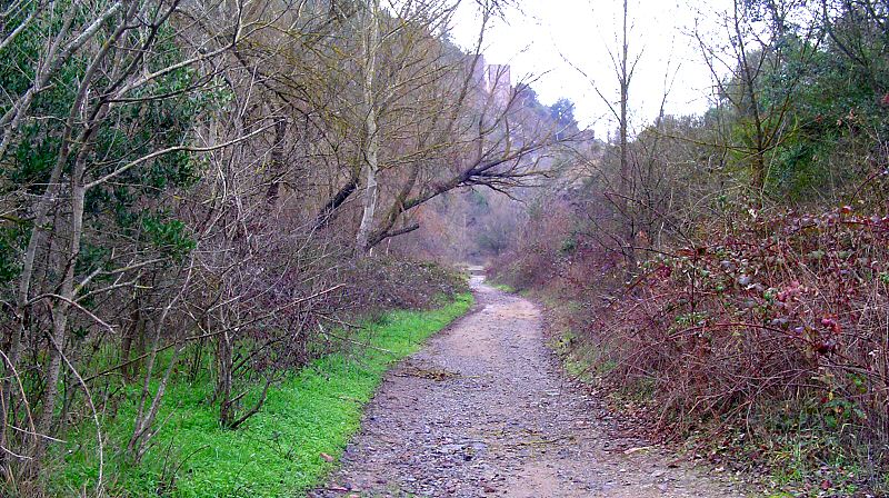 Suivez cette piste tranquille jusqu à la Route de Malpasset - Follow this quiet track up to the Route de Malpasset